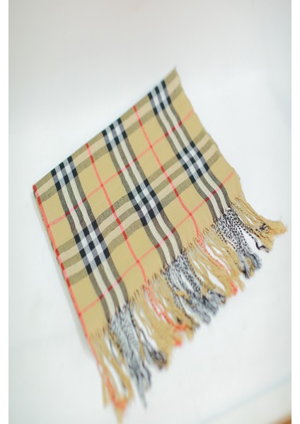 Bej Siyah Viskon - Cotton Şal indirimleri