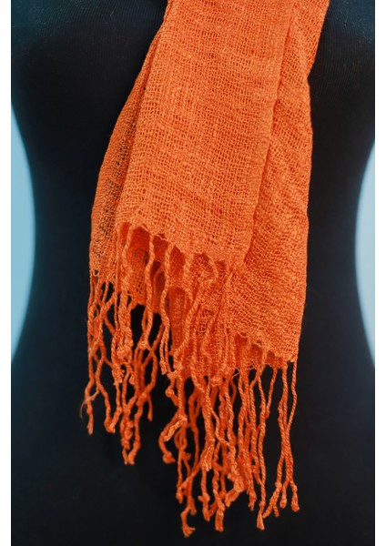 Orange Keten Şal
