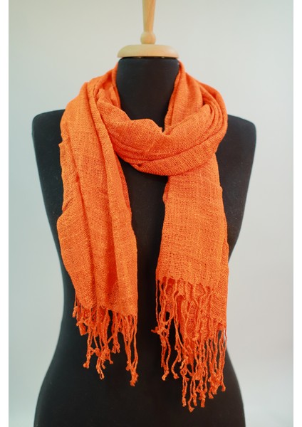 Orange Keten Şal