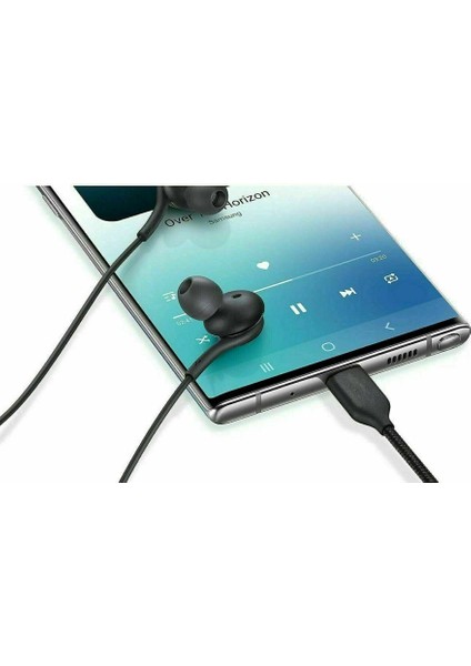 Samsung Galaxy S24 Ultra Type-C Kulaklık Naylon Örgü Kablo Yüksek Ses Kalitesi fırsatları