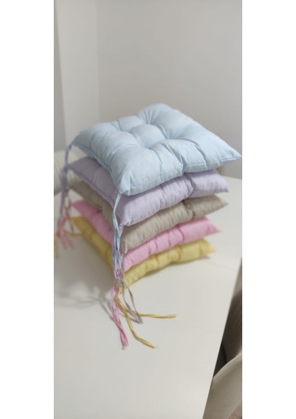 Kare Mavi Sandalye Minderi 40 x 40 cm | Bahçe Balkon Minderi | Minder | 1 Adet