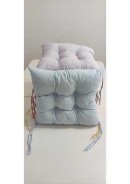 Kare Mavi Sandalye Minderi 40 x 40 cm | Bahçe Balkon Minderi | Minder | 1 Adet modelleri
