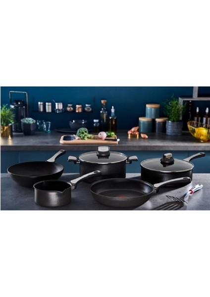 Döküm 6x Unlimitedone Indüksiyon Tabanlı 3'lü Tava Seti Tefal 20 24 28CM Yapışmaz Taban Granit 3 Pa