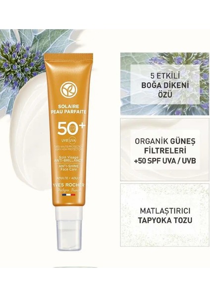 Yüz Güneş Kremi - Spf 50+ - Parlama Karşıtı / Solaire Peau Parfaite