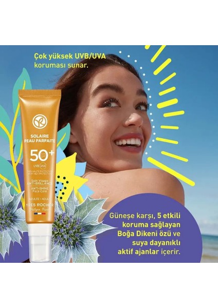 Yüz Güneş Kremi - Spf 50+ - Parlama Karşıtı / Solaire Peau Parfaite