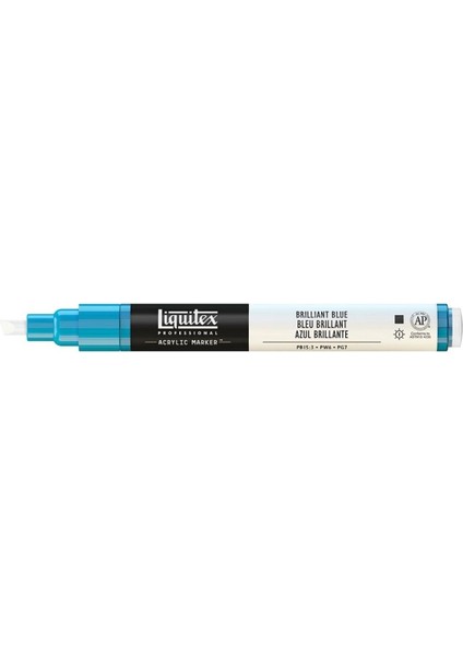 Professional Akrilik Markör Ince Uç 2 mm Brilliant Blue 570