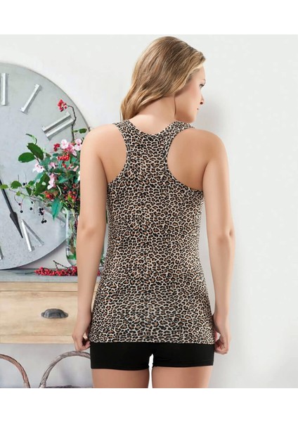 Derya Kurşun Geniş Askılı Leopar Kadın Atlet 164 fiyatları