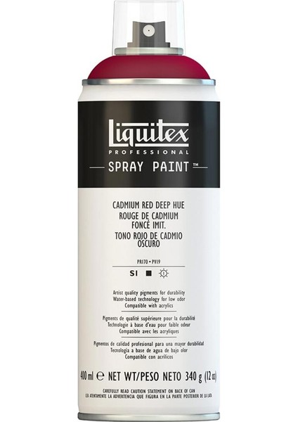 Professional Akrilik Sprey Boya 400 ml Cadmium Red Deep Hue 311 S1