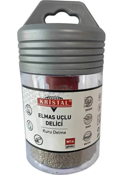 Elmas Uçlu Kuru Delim Seramik Delici Matkap Ucu | 60 mm