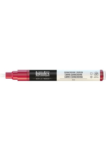 Professional Akrilik Markör Ince Uç 2 mm Quinacridone Crimson 110