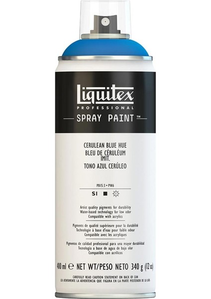 Professional Akrilik Sprey Boya 400 ml Cerulean Blue Hue 470 S1