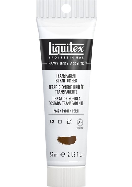 Professional Heavy Body Akrilik Boya 59 ml Transparent Burnt Umber 130 S2 modelleri