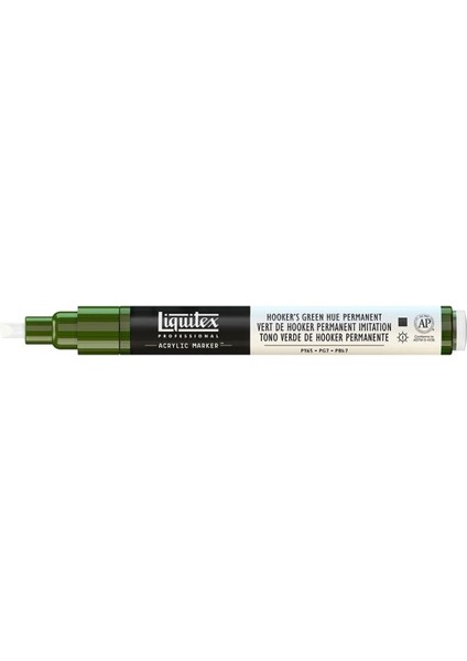 Professional Akrilik Markör Ince Uç 2 mm Hooker’s Green Hue Permanent 224