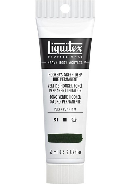 Professional Heavy Body Akrilik Boya 59 ml Hooker’s Green Deep Hue Permanent 225 S1