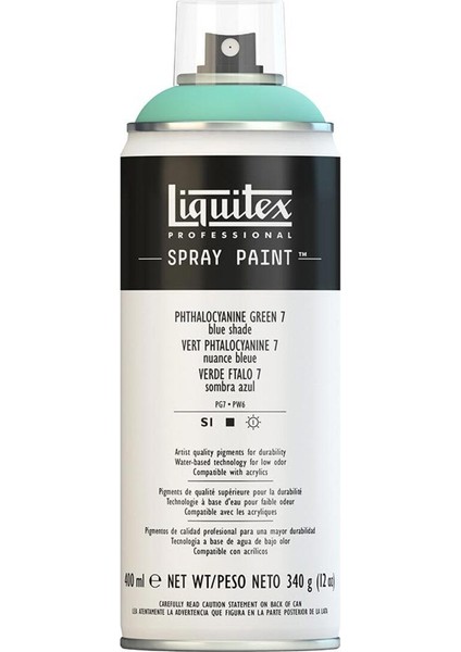Professional Akrilik Sprey Boya 400 ml Phthalocyanine Green 7 (Blue Shade) 7317 S1