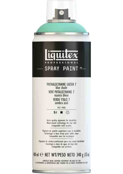 Professional Akrilik Sprey Boya 400 ml Phthalocyanine Green 7 (Blue Shade) 7317 S1