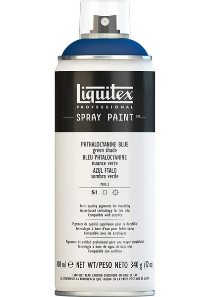 Professional Akrilik Sprey Boya 400 ml Phthalocyanine Blue (Green Shade) 316 S1
