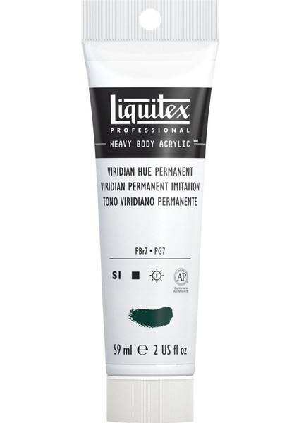 Professional Heavy Body Akrilik Boya 59 ml Viridian Hue Permanent 398 S1