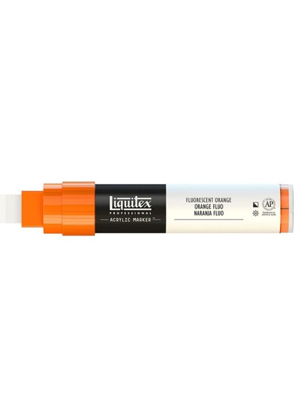 Professional Akrilik Markör Kesik Uç 15 mm Fluorescent Orange 982