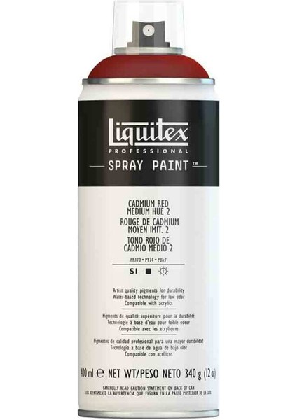 Professional Akrilik Sprey Boya 400 ml Cadmium Red Medium Hue 2 2151 S1