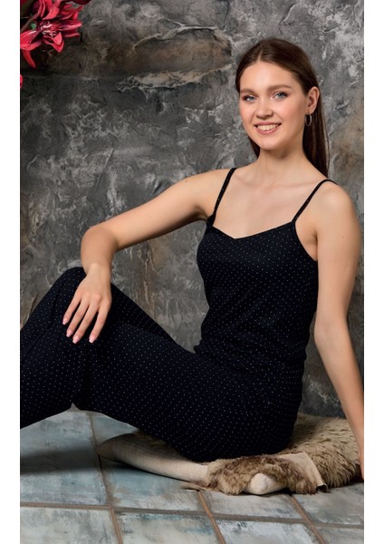 Kadın Ip Askılı Pijama Takımı