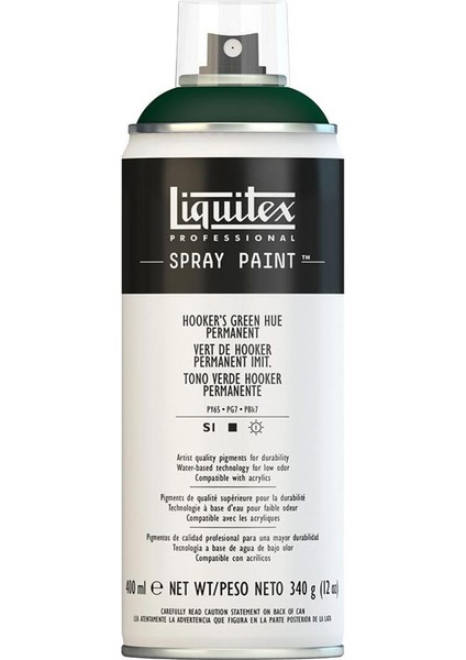Professional Akrilik Sprey Boya 400 ml Hooker's Green Hue Permanent 224 S1
