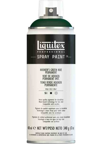 Professional Akrilik Sprey Boya 400 ml Hooker's Green Hue Permanent 224 S1