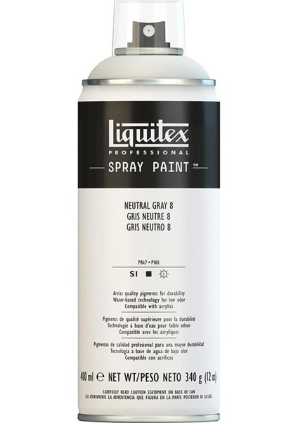 Professional Akrilik Sprey Boya 400 ml Neutral Grey 8 8599 S1