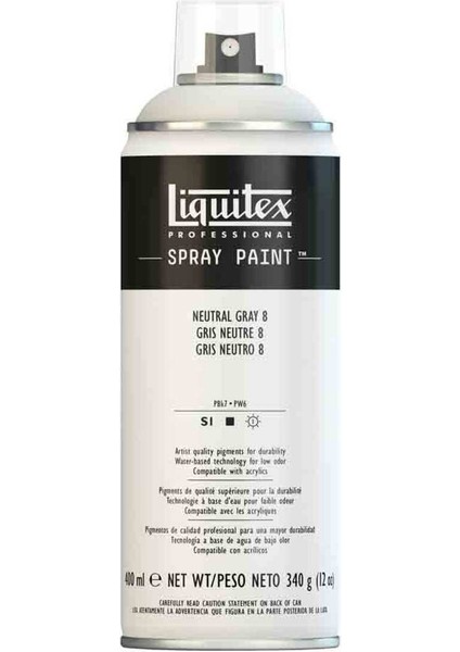 Professional Akrilik Sprey Boya 400 ml Neutral Grey 8 8599 S1