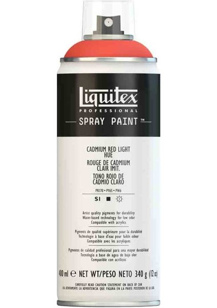 Professional Akrilik Sprey Boya 400 ml Cadmium Red Light Hue