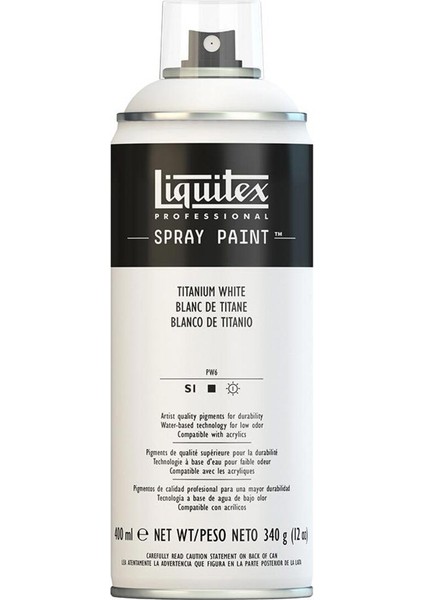 Professional Akrilik Sprey Boya 400 ml Titanium White 432 S1