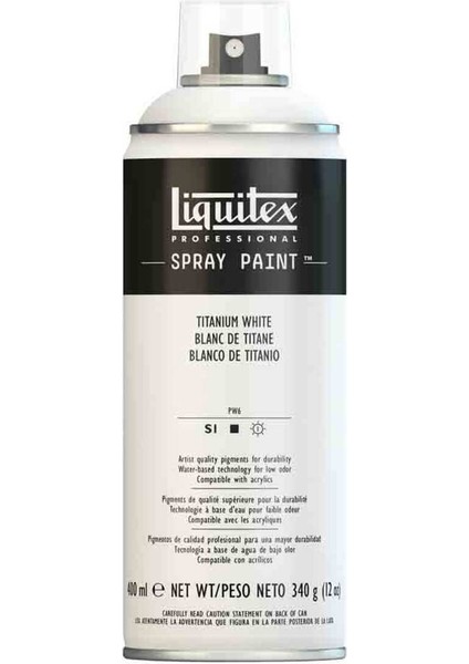 Professional Akrilik Sprey Boya 400 ml Titanium White 432 S1