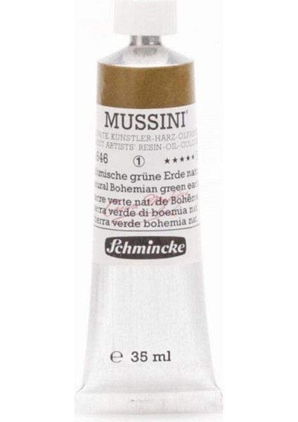 Mussini Yağlı Boya 35 ml Natural Bohemian Green Earth 646 S.1