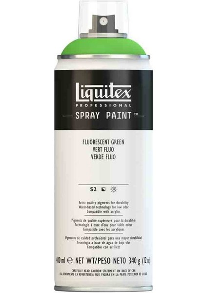 Professional Akrilik Sprey Boya 400 ml Fluorescent Green 985 S2