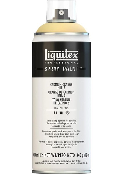 Professional Akrilik Sprey Boya 400 ml Cadmium Orange Hue 6