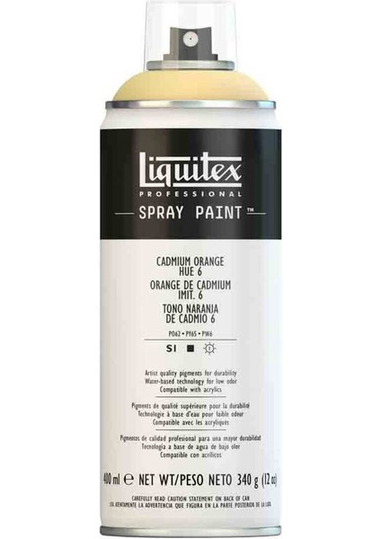 Professional Akrilik Sprey Boya 400 ml Cadmium Orange Hue 6