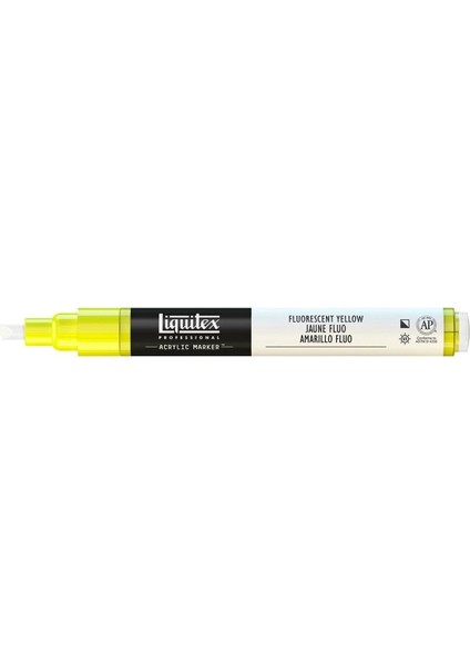 Professional Akrilik Markör Ince Uç 2 mm Fluorescent Yellow 981