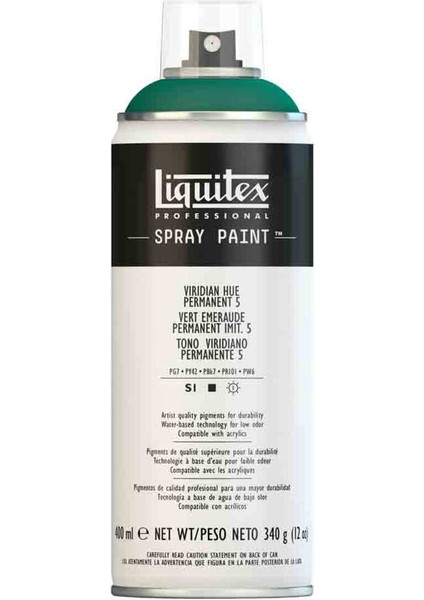 Professional Akrilik Sprey Boya 400 ml Viridian Hue Permanent 5 5398 S1