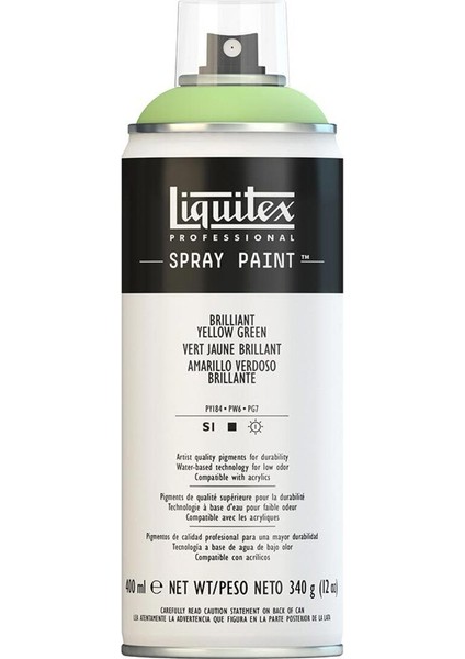 Professional Akrilik Sprey Boya 400 ml Brilliant Yellow Green 840