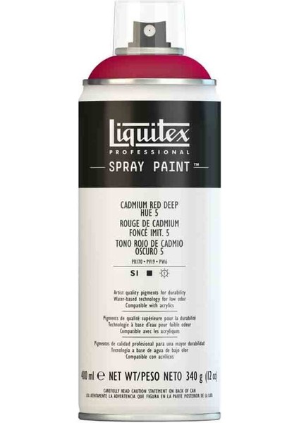 Professional Akrilik Sprey Boya 400 ml Cadmium Red Deep Hue 5 5311 S1