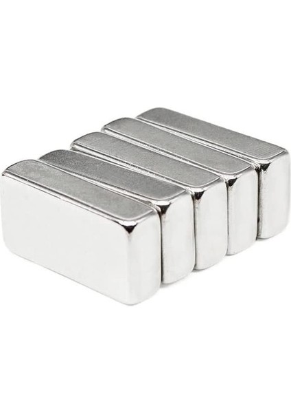 5 Adet Neodyum Mıknatıs Dikdörtgen 20X10X5 mm