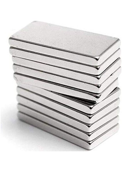 10 Adet Köşeli Neodyum Mıknatıs Dikdörtgen 20X8X2 mm fiyatları