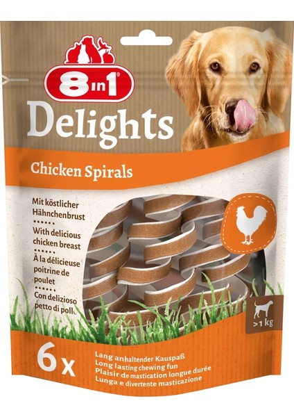 Delights Chicken Spirals Tavuklu Burgu Ödül 6'lı