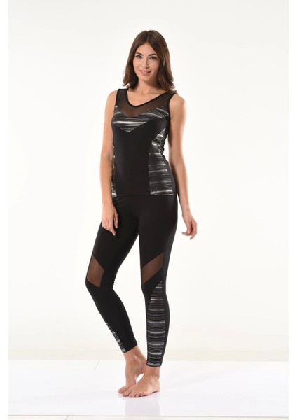 Derya Kurşun Tül Detaylı Tayt Takım 1506 fırsatları