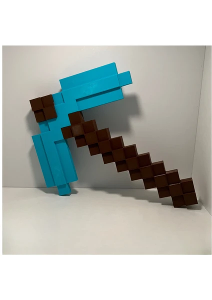 3D Layer Craft Minecraft Elmas Kazma Figür Oyuncak 25 cm