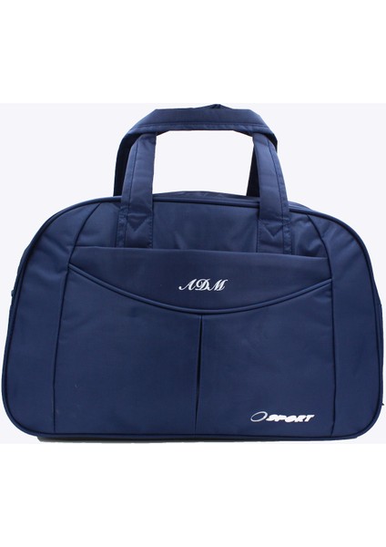 Unisex Lacivert Orta Boy Spor ve Seyahat Çantası Lacivert Tek Ebat