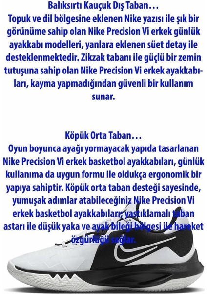 Precision Vı Basketbol Ayakkabı DD9535-007-SIYAH-BYZ