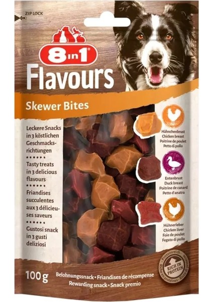 Flavours Skewer Bites Köpek Ödülü 100 gr