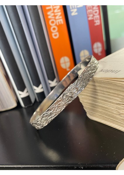 925 Ayar Ağaç Kabuğu Desenli Bileklik indirimleri