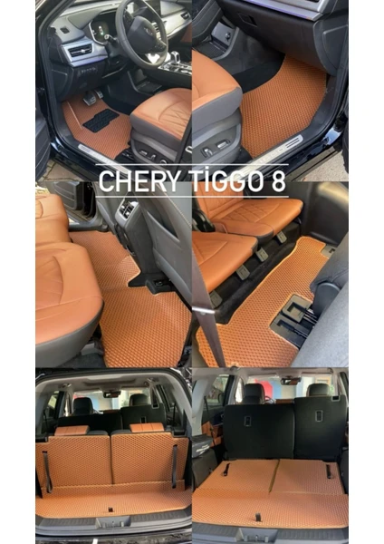 Chery Tiggo 8 Eva Akıllı Oto Paspas Tam Set Bagaj Havuzu+Metal Topukluk